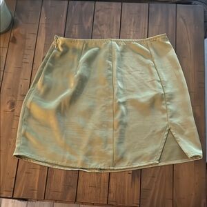 Forever 21 Green Mini Pencil Skirt with Slit